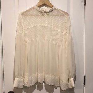 Ann Taylor sheer blouse size XL
